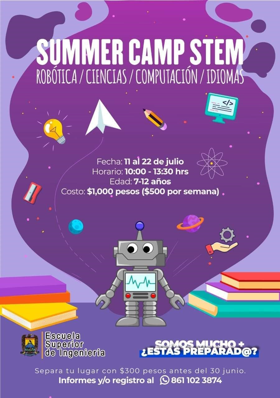 Robótica, ciencias y computación en campamento de verano