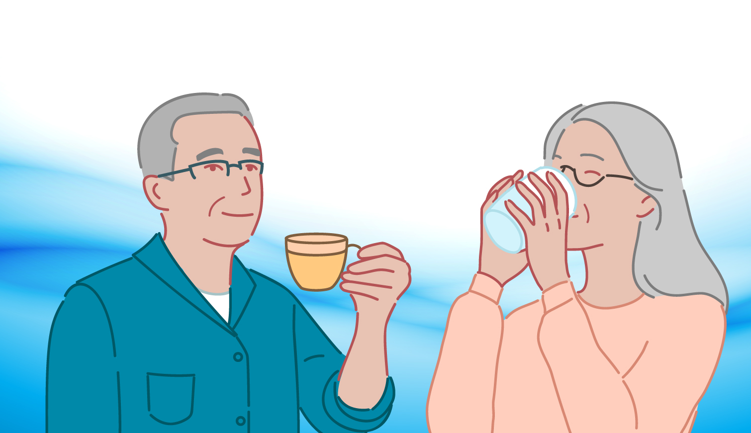 Vital cuidar hidratación de adultos mayores