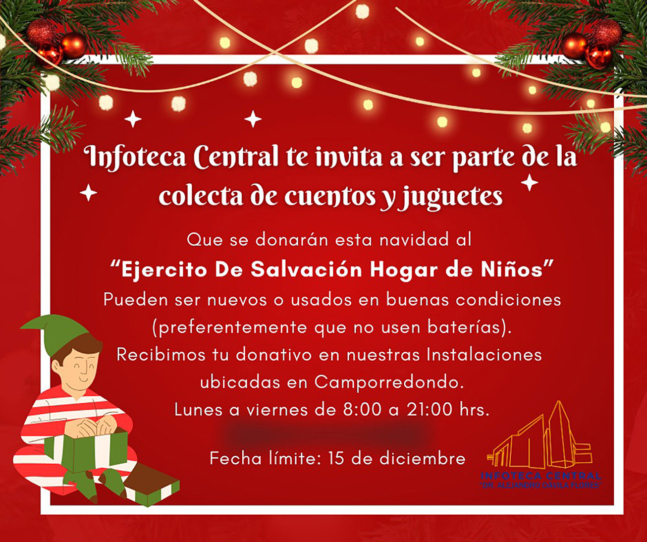 Invita UAdeC a unirse a la colecta de cuentos y juguetes