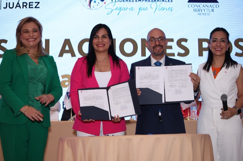 Firma CONCANACO SERVYTUR convenio para prevenir Cáncer de Mama en México