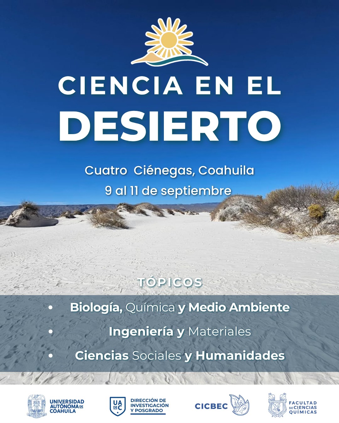 Invita UAdeC al Congreso “Ciencia en el Desierto” 