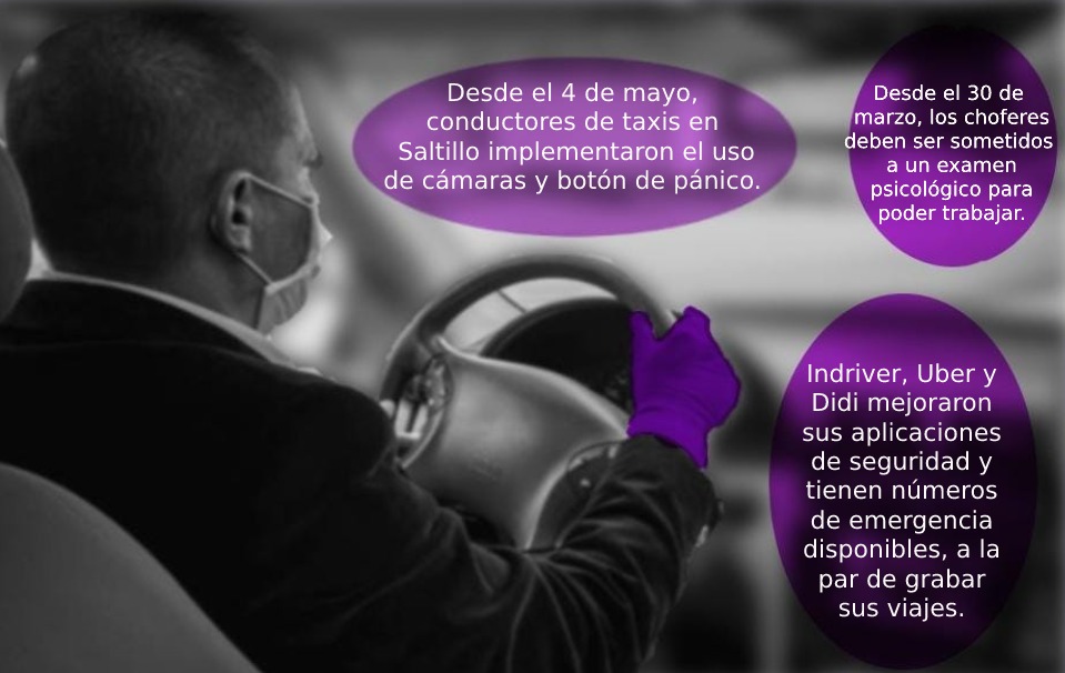 Refuerzan taxis y app’s candados contra violencia de género