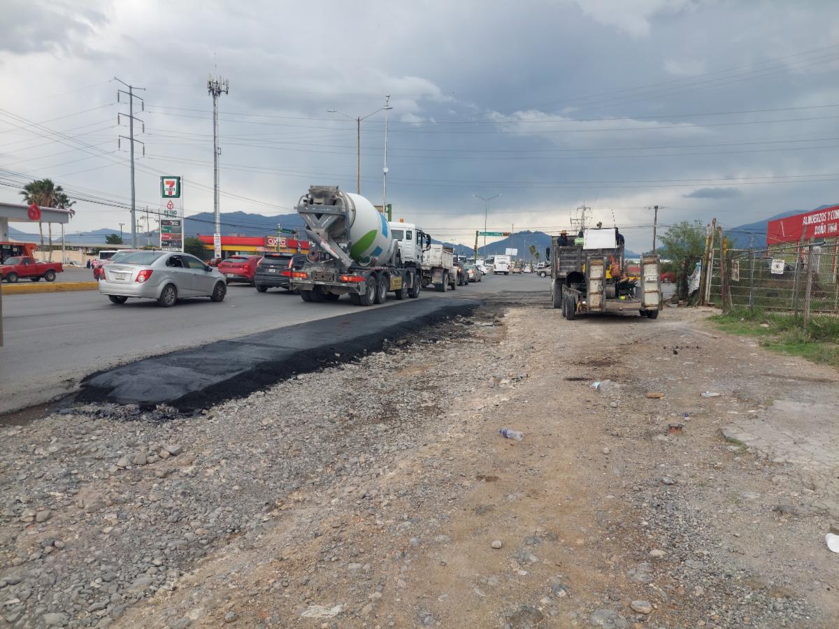 Trabaja Saltillo en ampliación de carriles en Valdés Sánchez