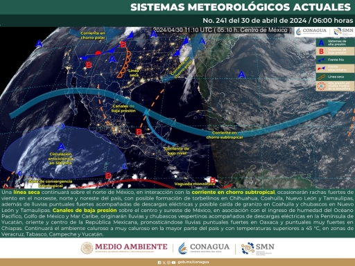 Pronostican lluvias puntuales fuertes y caída de granizo en Coahuila