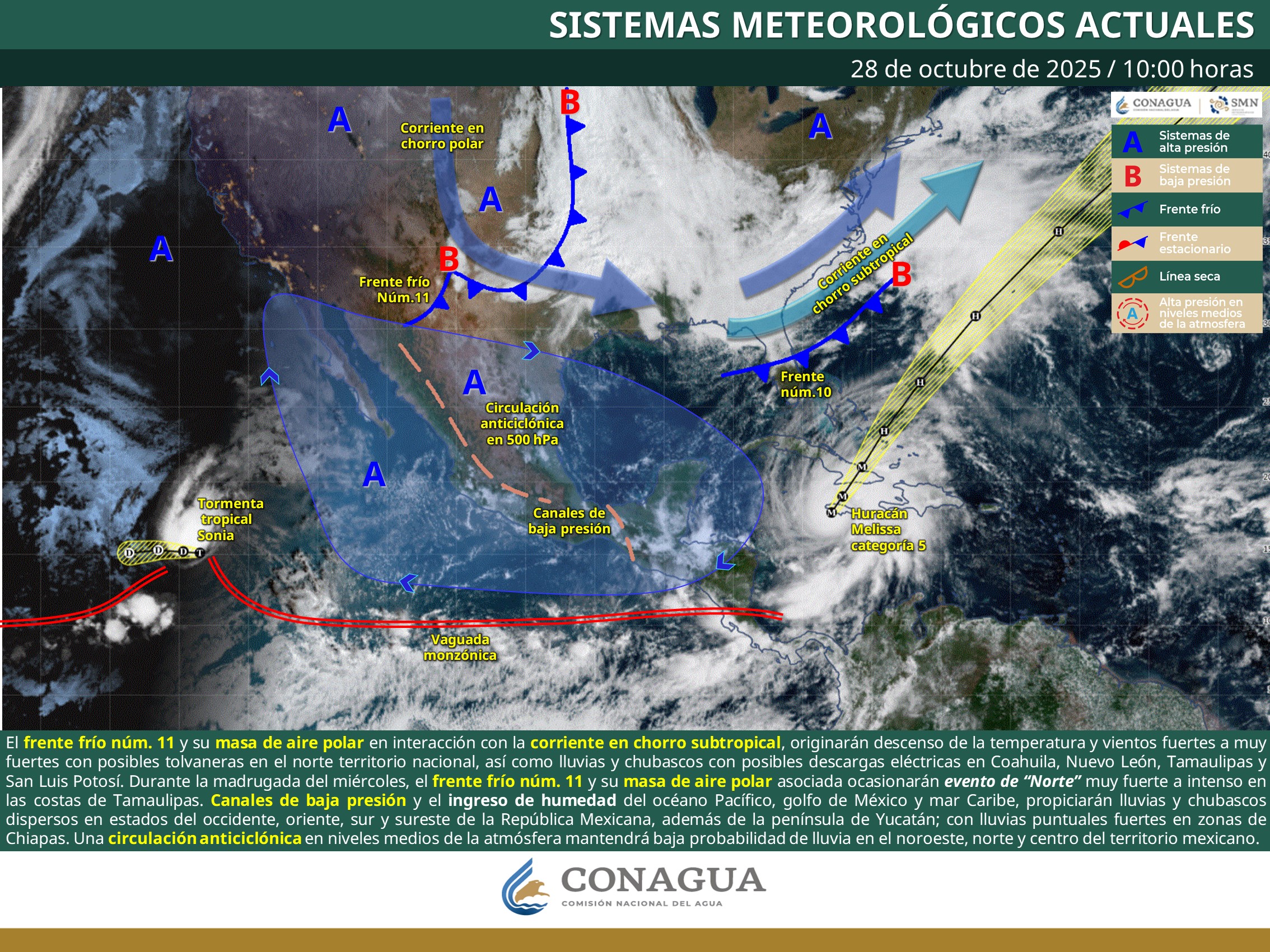 Pronostican descenso de temperaturas a partir de mañana