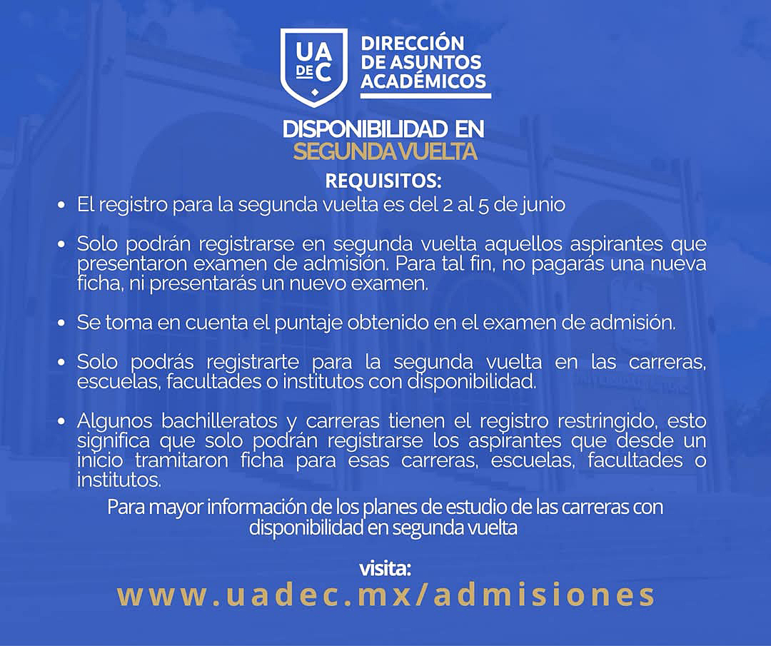 Abre UAdeC registro para segunda vuelta