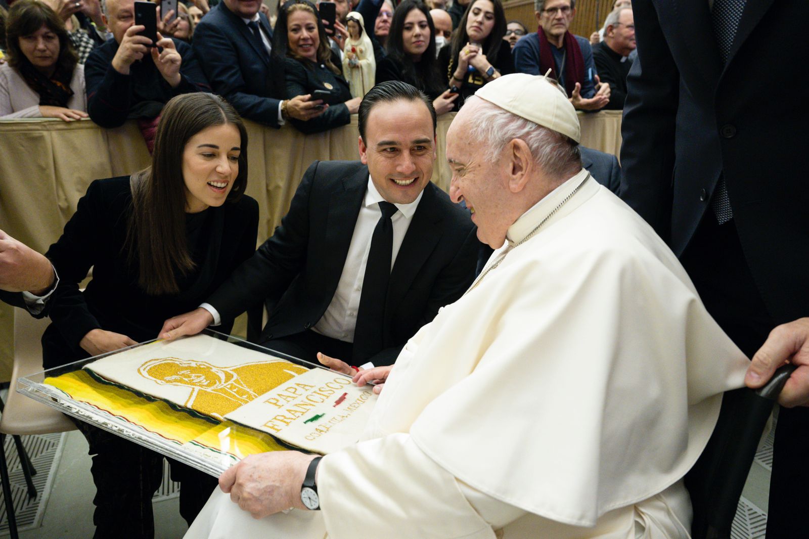 Visita Manolo Jiménez al Papa Francisco