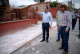 Supervisan rehabilitación de banquetas en Centro Histórico