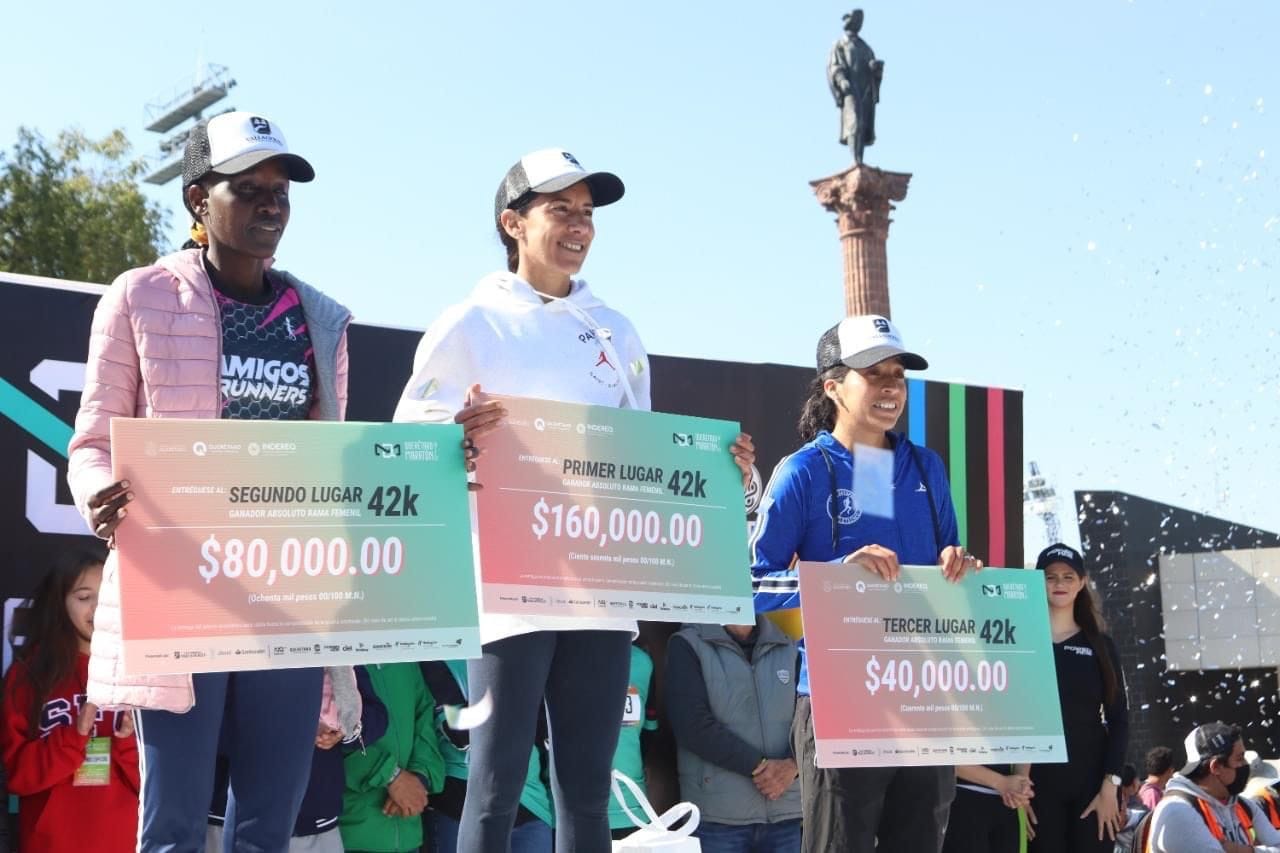 Triunfa coahuilense en Maratón de Querétaro