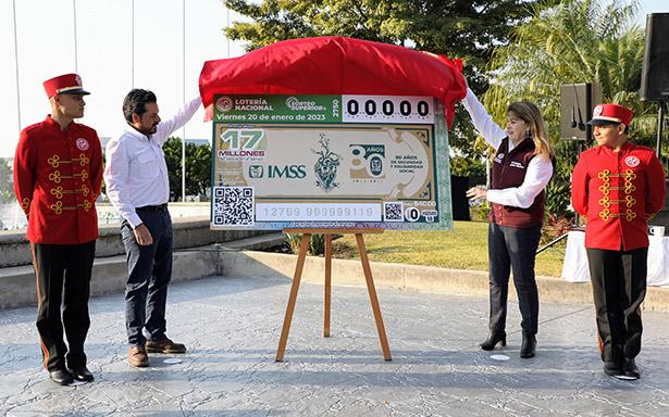 Conmemora Lotería Nacional 80 años del IMSS por cuidar la salud de México
