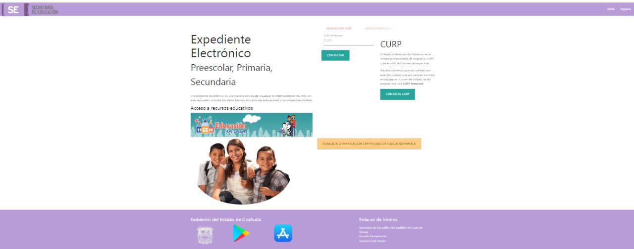 Consulta calificaciones de educación básica por internet