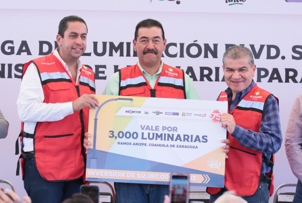 Entrega 75 mdp en obras a Ramos Arizpe 