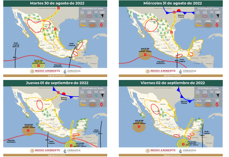 Llegarán chubascos a Coahuila durante esta semana