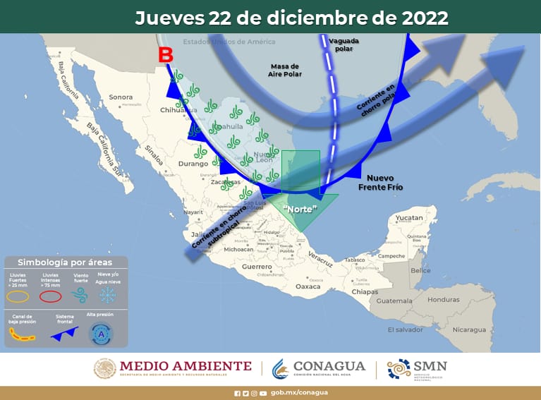 ‘Congelará’ el frente frío 19; ingresa mañana a Coahuila