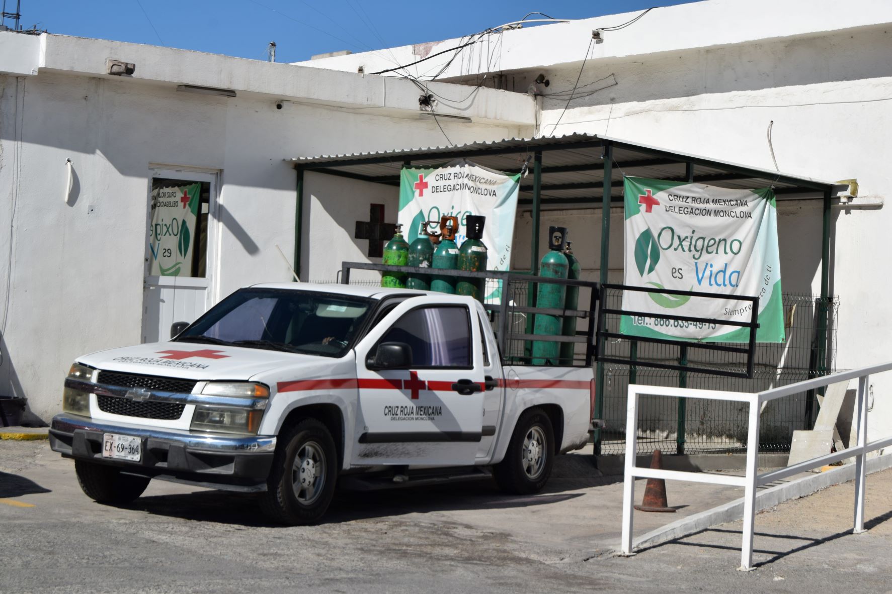 Facilita Cruz Roja tanques de oxígeno sin costo de renta