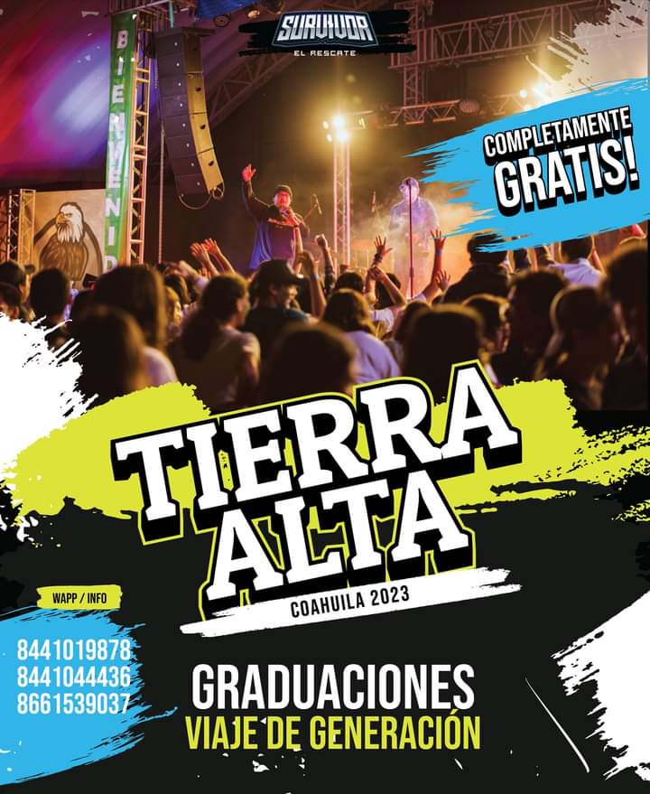 Ofrece Tierra Alta viaje de graduación gratis en Saltillo