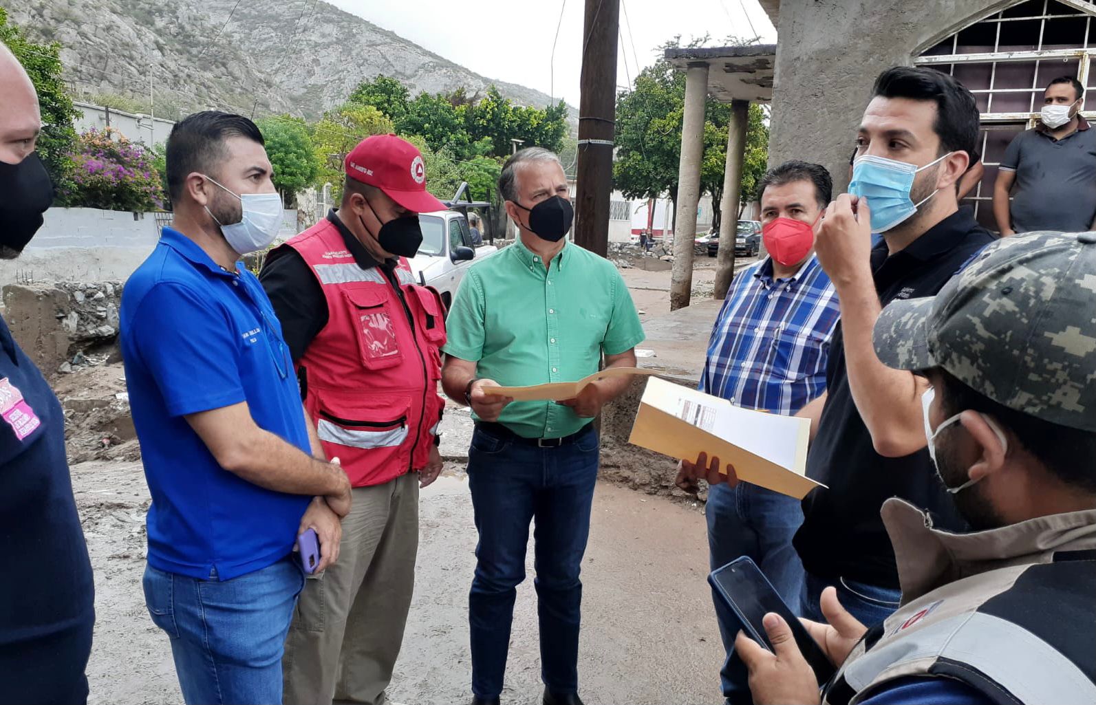 Censo y limpieza en zonas afectadas por las lluvias en Torreón